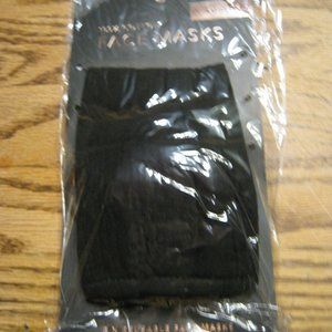 Kitsch Cotton Face Mask 3 pc set Plain Black